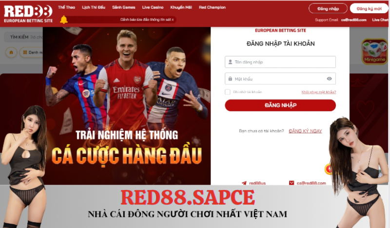 đăng ký tài khoản red88