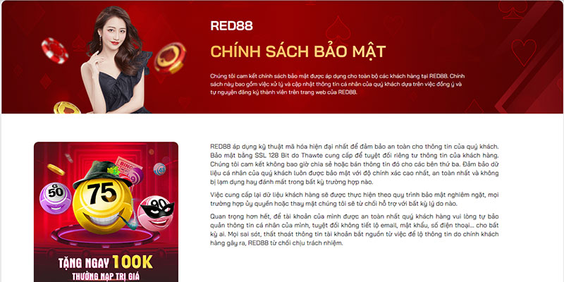 Chính sách bảo mật của Red88.space