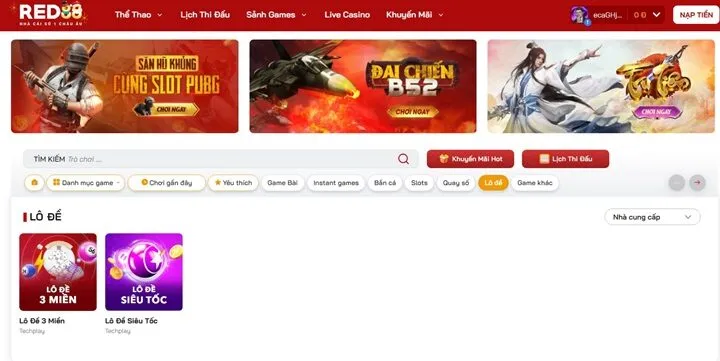 Sản phẩm lô đề Red88 đang cung cấp